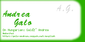 andrea galo business card